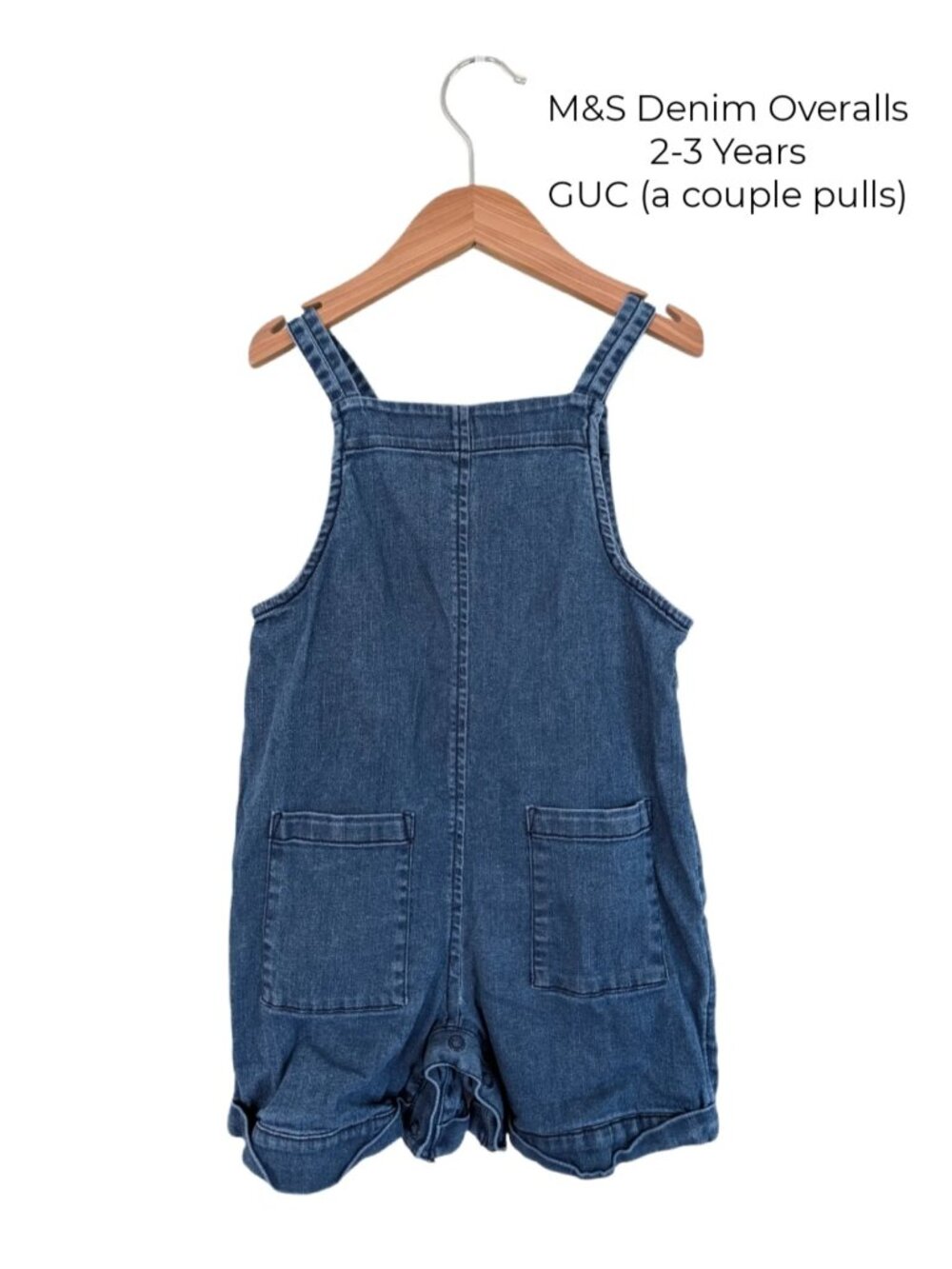 M&S Denim Overalls 2T 3T Girls Overalls Small Shop